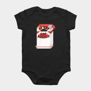 Cat Lover, Funny Cat Addict, Love Cute Cats Baby Bodysuit